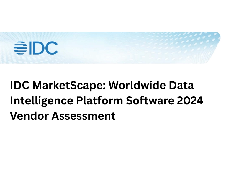 IDC MarketScape Worldwide Data Intelligence Platform Software 2024 Vendor Assessment
