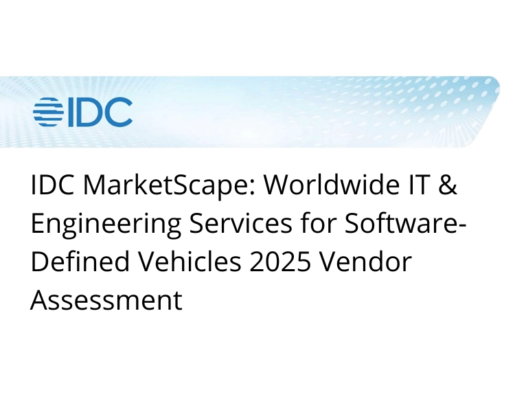 Worldwide IT & Engineering Services for Software-Defined Vehicles 2025 Vendor Assessment