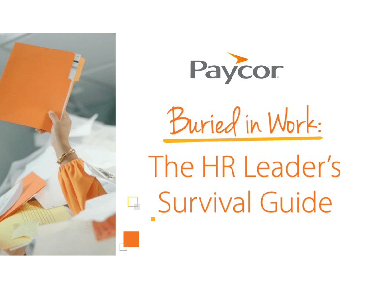 The HR Leader’s Survival Guide