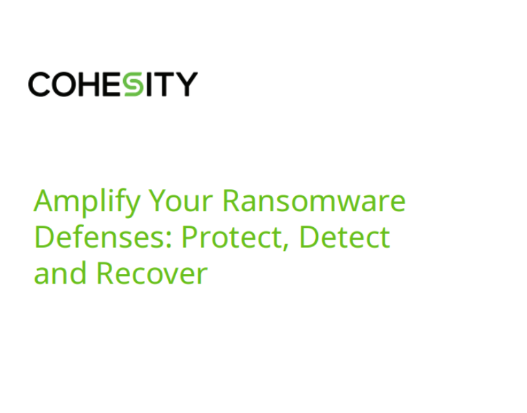 Amplify Your Ransomware Defenses Protect, Detect and Recover