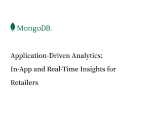 Application Driven Analytics for Retailers