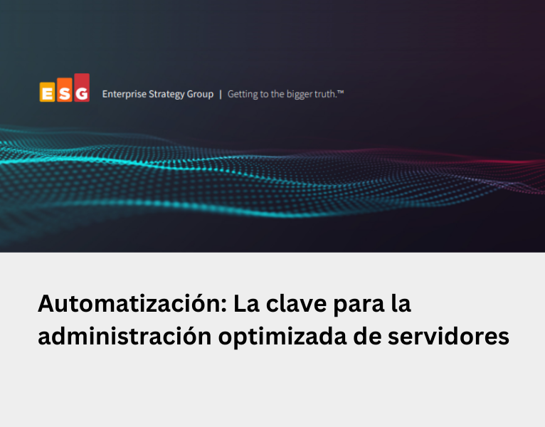 Automatización La clave para la administración optimizada de servidores