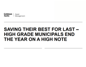 Municipal Market Quarterly Q4 2022 Saving Their Best For Last – High Grade Municipals End The Year On A High Note