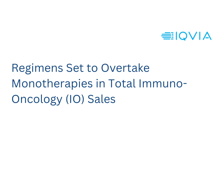 Regimens Set to Overtake Monotherapies in Total Immuno-Oncology (IO) Sales