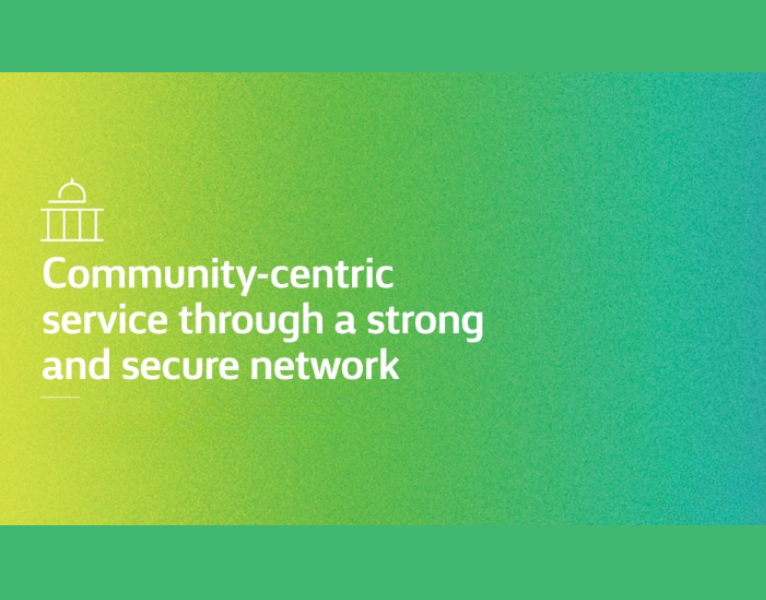 Community-centric service through a strong and secure network