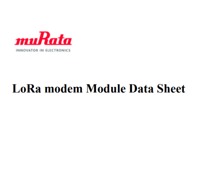 LoRa modem Module Data Sheet