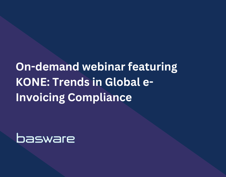 On-demand webinar featuring KONE Trends in Global e-Invoicing Compliance