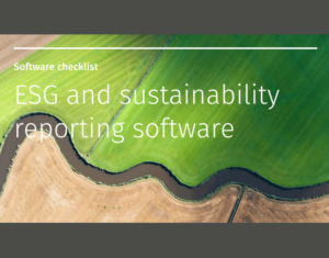 ESG and sustainability reporting software checklist