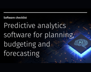 Predictive analytics software for planning, budgeting and forecasting