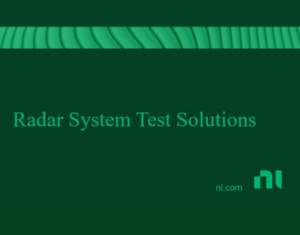 Solutions-for-Radar-System-Test