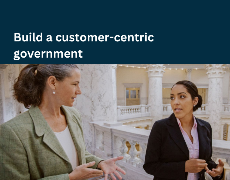 Build a customer-centric government