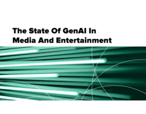 Forrester study The state of generative AI In Media & Entertainment