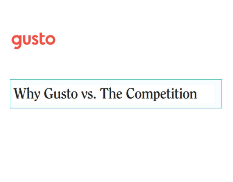 Why Gusto vs