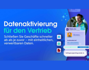 Erfahren Sie, wie einheitliche, verwertbare Daten Vertriebsmitarbeiterinnen helfen, Geschäfte schneller zum Abschluss zu bringen