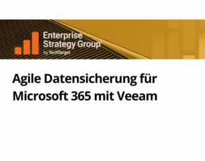 Agile Datensicherung für Microsoft 365 mit Veeam