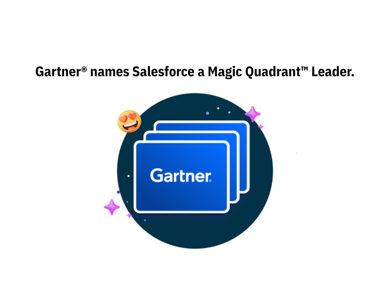 Gartner® names Salesforce a Magic Quadrant™ Leader.