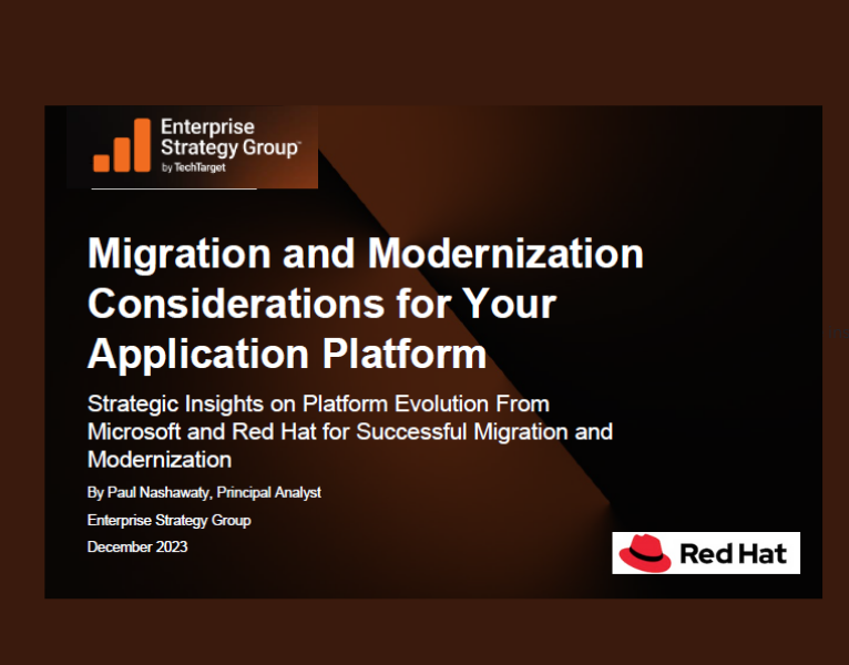 Migration and Modernization Considerations for Your Application Platform