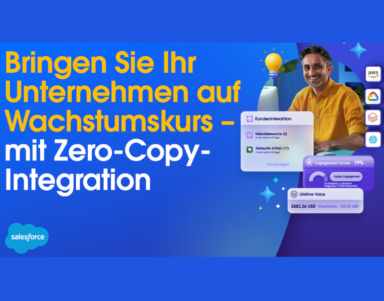 Erfahren Sie, wie Data Cloud mit Zero-Copy-Integration das Geschäftswachstum aktiviert