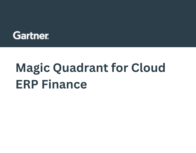 Gartner Magic Quadrant for ERP Finance