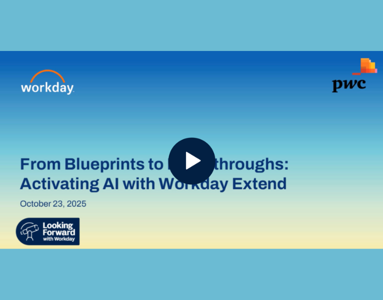Workday Extend Activating AI, Blueprints to Breakthroughs