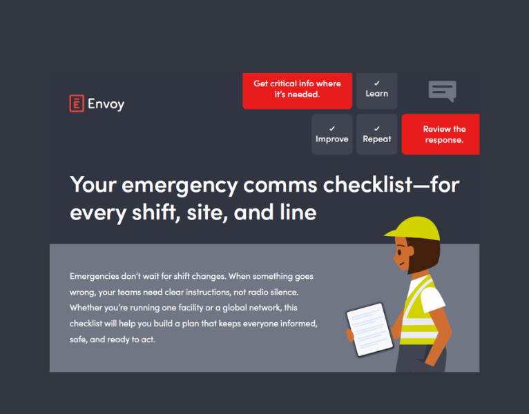 Your emergency comms checklist — for every shift, site and line